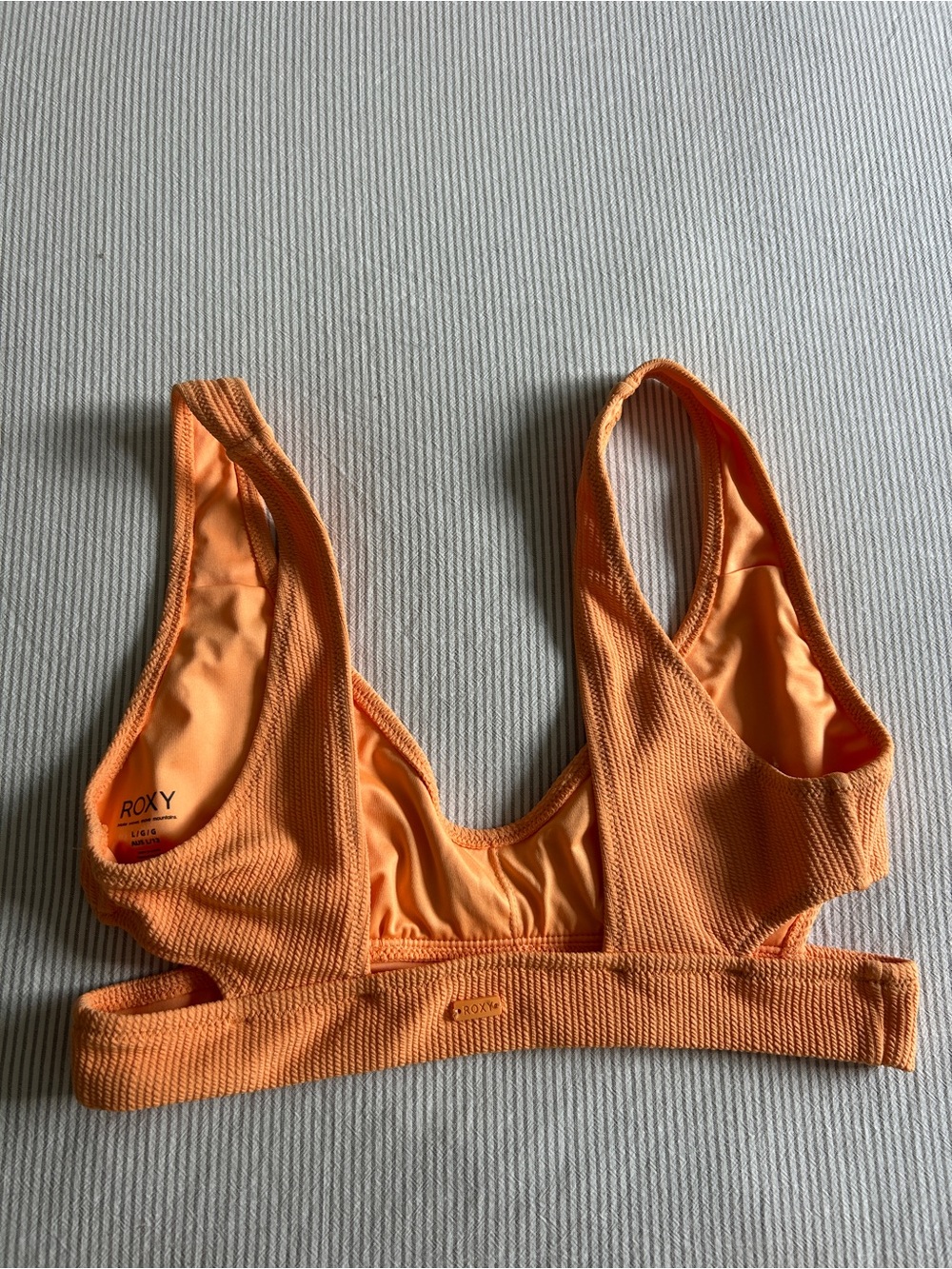Roxy Orange Ribbed Bikini Set - Picture 7 of 9